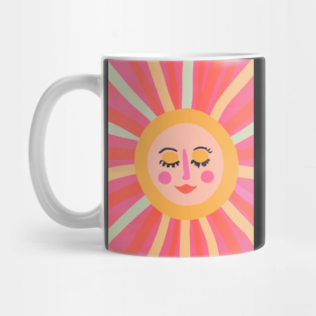 Minimalist Sun Face by maxcode